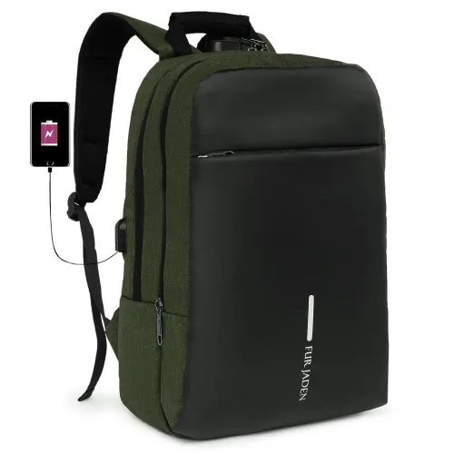 Image of FUR JADEN Anti Theft Number Lock Backpack Bag with 15.6 Inch Laptop Compartment