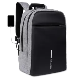 FUR JADEN Anti Theft Number Lock Backpack Bag with 15.6 Inch Laptop 