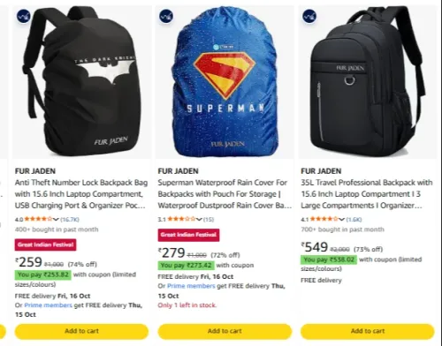 Image of FUR JADEN Backpack at minimum 70% Discount