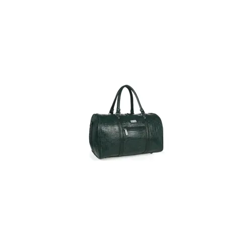 Image of Fur Jaden Green Textured Leatherette Stylish & Spacious Weekender Duffle Bag 