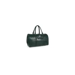 Fur Jaden Green Textured Leatherette Stylish & Spacious Weekender Duffle Bag 