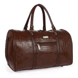 Fur Jaden stylish brown travel duffle bag