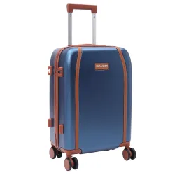 FUR JADEN The Wayfarer 55cm Polycarbonate Travel Luggage Suitcase with 8