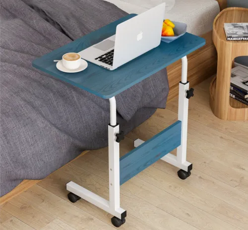 Image of Furn Master Wood Portable Laptop Table (Finish Color - Blue, DIY(Do-It-Yourself))