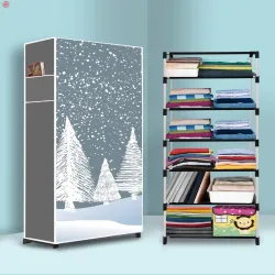 FurniGully 6-Shelf Foldable Collapsible Wardrobe Organizer (DIY)
