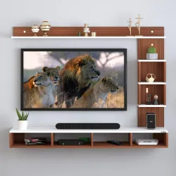 Furniture Café Wall Mounted TV Unit Floating Entertainment Center