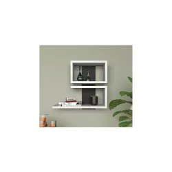 Furniture Café Modern Wooden Wall Mounted Shelf