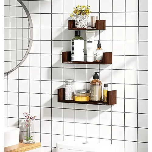 Image of Furniture Cafe U-Shaped Wall Shelves – Set of 3