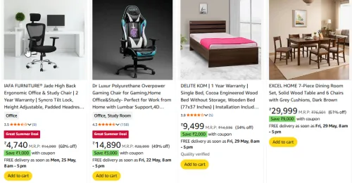 Image of Furniture Loot + Coupon Discount up to ₹9000 + Bank Discount 