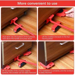 Furniture Moving Tool Set 600kg Heavy Duty Roller Kit