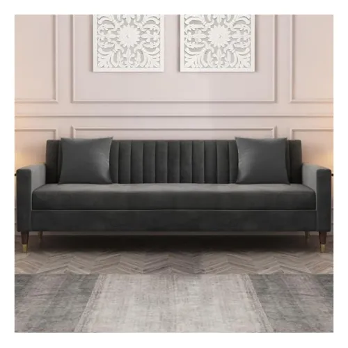 Image of FURNY Gracia 3 Seater Fabric Sofa Set
