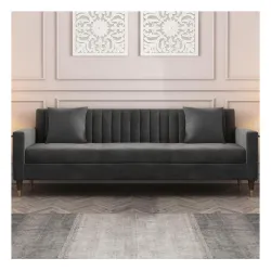 FURNY Gracia 3 Seater Fabric Sofa Set