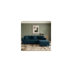 FURNY Koreno 4-Seater Convertible L-Shape Sofa