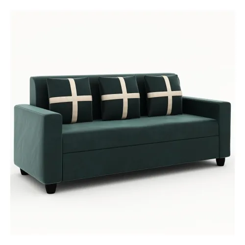 Image of FURNY Lifeona 3 Seater Fabric Sofa Set