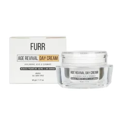 FURR Age Revival Day Cream | Reduces Premature Ageing | Hyaluronic Acid & Ceramide Cream | Rejuvenates The Skin | Boosts