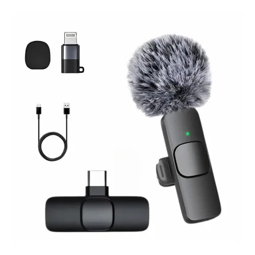 Image of Furry K8 Wireless Lavalier Microphone Bluetooth Collar Microphone for Type-C Android,