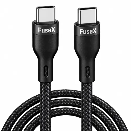 Image of FuseX USB C to USB C Cable 1M, 60W PD Fast Charging, Type C to C Cable