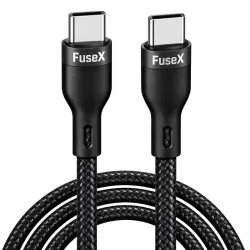 FuseX USB C to USB C Cable 1M, 60W PD Fast Charging, Type C to C Cable