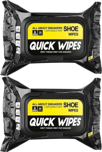 Image of FUSIONN Natural Portable Sneaker Cleaner Shoe Wipes- (1 Packs of 80) 