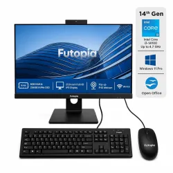 FUTOPIA 23.8 FHD IPS All-in-One Desktop | Intel Core i3-14100 (Up to 4.7 GHz)