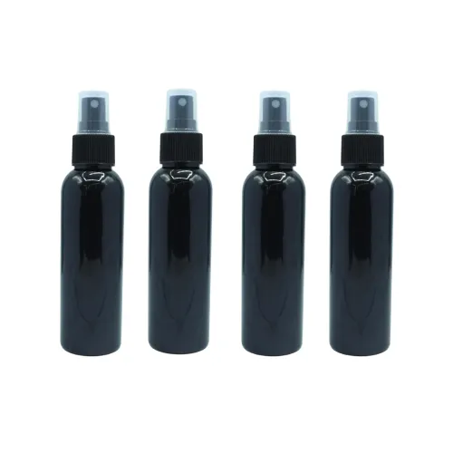 Image of FUTURA MARKET 120ML Multipurpose Empty Bottle for Beauty, Outdoors, Travel Purposes Combo Pack 4 (Black)