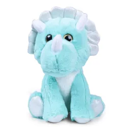 Fuzzbuzz Soft Plush Toy Glitter Eye Dino for Kids 3Y+, 28cm Multicolour
