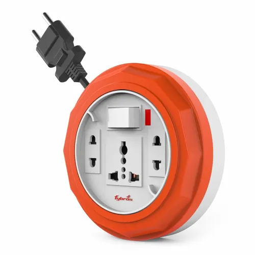 Image of Fybros Comex 2 Pin Extension Cord, Extension Box,Thermal Protection,Power