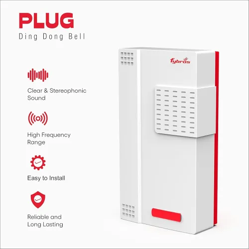 Image of Fybros Plug Ding Dong Door Bell for Home- Made in India