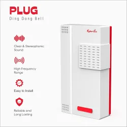 Fybros Plug Ding Dong Door Bell for Home- Made in India