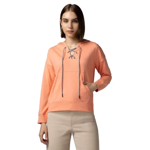 Image of FYLTR Women's Crewneck Full Sleeve-Cotton Blend Terry Tshirt