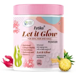 Fytika Let It Glow - 200g (Pineapple, Pack of 1) Marine Collagen Supplement