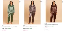G Ka Womens NightSuits at minimum 69% Discount