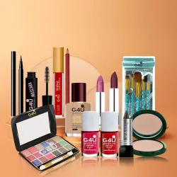 G4U Complete Makeup Set For Women | Pro Beauty Elegance Kit Pack of 17 Pcs | Gift Set For girls A17