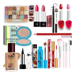 G4U Complete Makeup Set For Women | Pro Beauty Elegance Kit Pack of 17 Pcs | Gift Set For girls A20