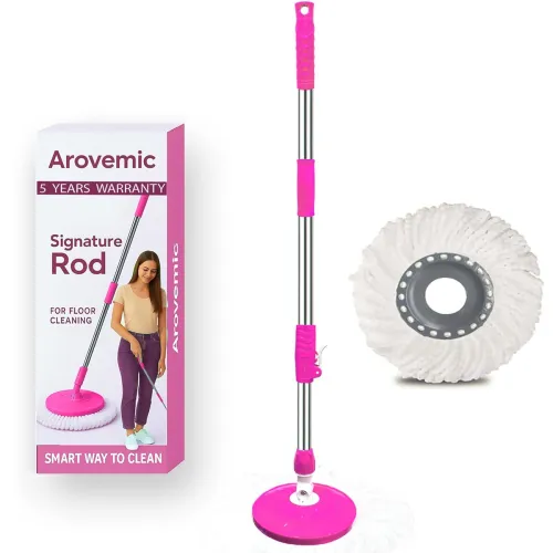 Image of Ga|a Premium 360° Spin Mop Stick Rod with Stainless Steel Handle for Floor Cleaning 