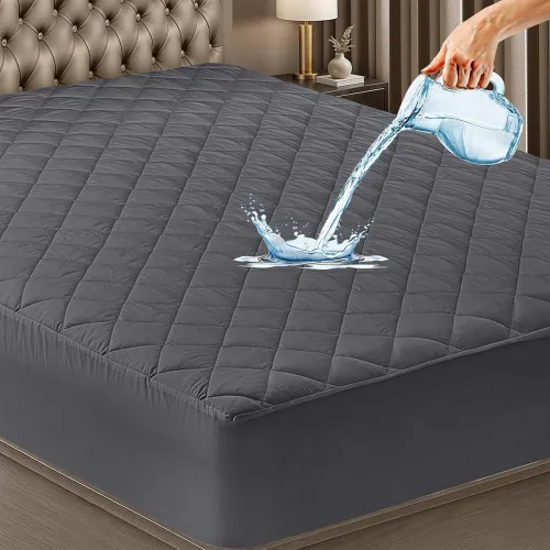 Image of GADDA CO 100% Waterproof Mattress Protector King Size (78x72 Inch / 6.5x6 Ft)