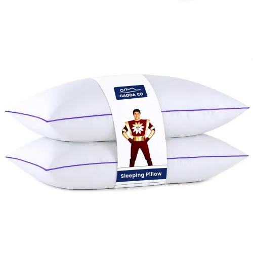 Image of GADDA CO Ultimate Cozy Gel Microfiber Sleeping Pillow for Bed | High Density, Breathable & Hypo-Allergenic Cushion for B