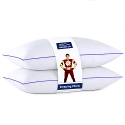 GADDA CO Ultimate Cozy Gel Microfiber Sleeping Pillow for Bed | High Density, Breathable & Hypo-Allergenic Cushion for B