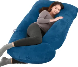 GADDA CO Microfibre J Shape Full Body Support Pregnancy Pillow