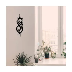 Gadgets Wrap Wall Decals 29CM Wall Stickers Black Color - (Slipknot Rock Band)