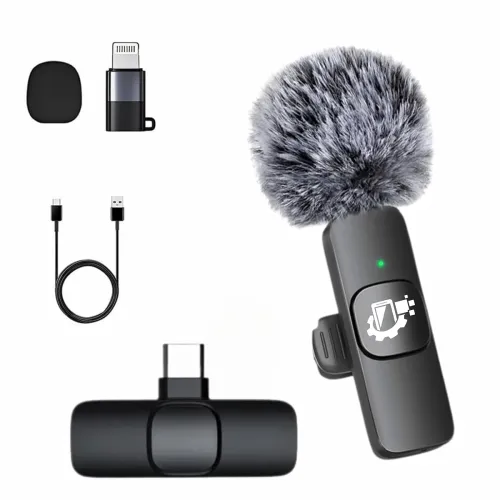 Image of GADGETSWEAR K8 Wireless Lavalier Microphone Single Type-C