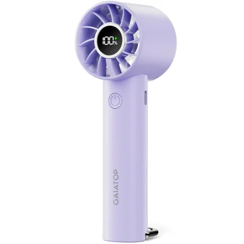 Image of Gaiatop Mini Handheld Fan with 3 Speeds & LED Torch