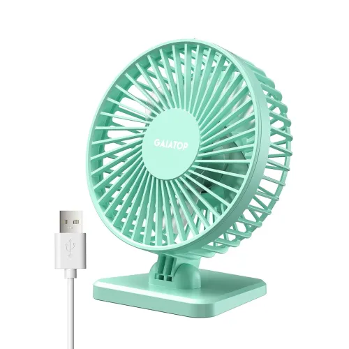 Image of Gaiatop Small Desk Fan, 4.5 Inch Portable 3 Speeds Wind Desktop Table Cooling