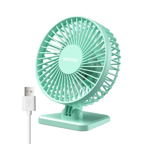Image of Gaiatop Small Desk Fan for Home Desktop Office Car Outdoor
