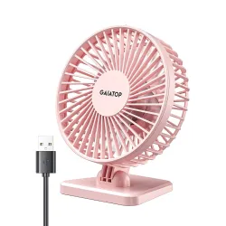 Gaiatop Small Desk Fan, Portable 3 Speeds Wind Desktop Table Cooling Fan