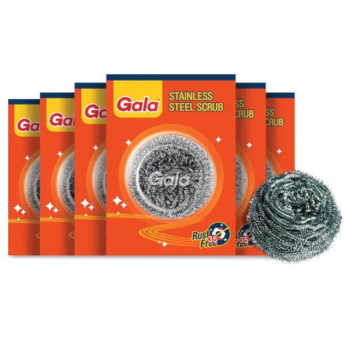 Image of Gala Steel Scrubber Combo Set (Pack of 6)