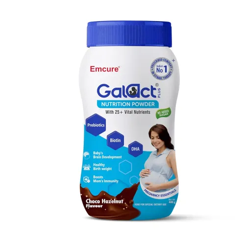 Image of Galact Plus Nutrition Powder for Pregnant Women 400g | 25 Vital Nutrients | Prenatal Supplement with DHA for Brain Devel
