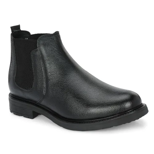 Image of GALEX Leather Chelsea Boots for Men