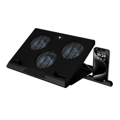 Image of GAMDIAS Aether E1 Laptop Cooling Pad – Triple Fan, 7 Angles, 19" Support