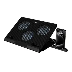 GAMDIAS Aether E1 Laptop Cooling Pad – Triple Fan, 7 Angles, 19 Support